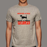 Rescue A Dog Make A Friend For Life Beagle Adopt Love T-Shirt For Men