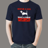 Rescue A Dog Make A Friend For Life Beagle Adopt Love T-Shirt For Men