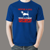 Rescue A Dog Make A Friend For Life Beagle Adopt Love T-Shirt For Men