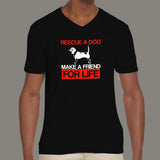 Rescue A Dog Make A Friend For Life Beagle Adopt Love T-Shirt For Men