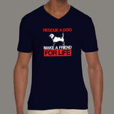 Rescue A Dog Make A Friend For Life Beagle Adopt Love T-Shirt For Men