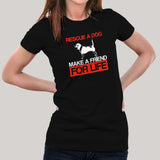 Beagle Adopt Love T-Shirt For Women India