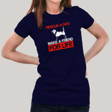 Rescue A Dog Make A Friend For Life Beagle Adopt Love T-Shirt For Women