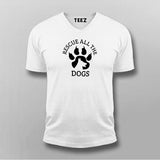 Rescue All The Dogs T-Shirt For Men