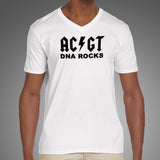 ACGT DNA Rocks Research Scientist V Neck T-Shirt For Men India