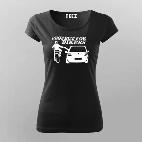 Respect For Bikers T-Shirt For Women Online India