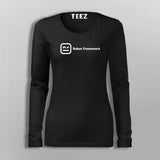Robot Framework Full Sleeve T-Shirt For Women Online