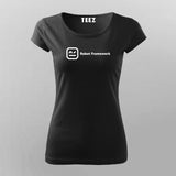 Robot Framework Developer T-Shirt For Women Online India