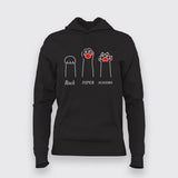 Rock Paper Scissors Hoodies For Women