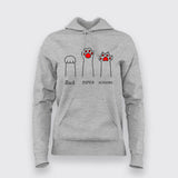 Rock Paper Scissors Hoodies For Women