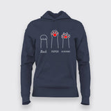 Rock Paper Scissors Hoodies For Women
