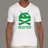 Pirate Droid Rooted Men's V Neck T-Shirt india