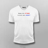 Roses Are #FF0000 Violets Are #0000FF Funny Programmer T-shirt For Men