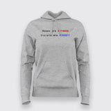 Roses Are #FF0000 Violets Are #0000FF Funny Programming Hoodies For Women