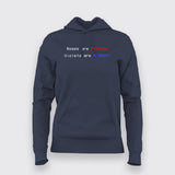 Roses Are #FF0000 Violets Are #0000FF Funny Programming Hoodies For Women