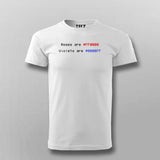 Roses Are #FF0000 Violets Are #0000FF Funny Programmer T-shirt For Men