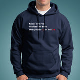 Funny Roses Are Red Web Developer Men's Programmer Hoodies India