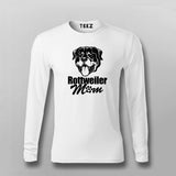 Rottweiler Mom Fullsleeve T-Shirt For Men Online