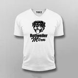 Rottweiler Mom Vneck T-Shirt For Men Online India