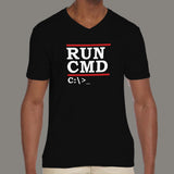 Run Cmd V Neck T-Shirt For Men Online India