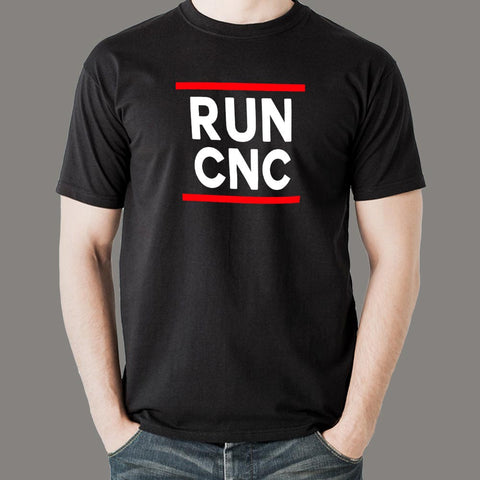 Run CNC Funny Machinist Engineer G-Code T-Shirt For Men Online India