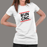 Run CNC Funny Machinist Engineer G-Code T-Shirt For Women Online India