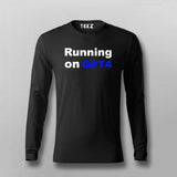 Running On GPT4 T-shirt For Men