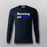 Running On GPT4 T-shirt For Men