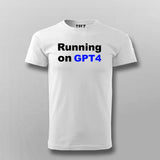 Running On GPT4 T-shirt For Men