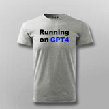 Running On GPT4 T-shirt For Men