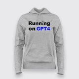 Running On GPT4 Hoodies For Women