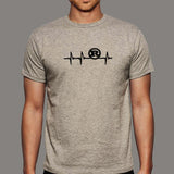 Rust Programming Heartbeat T-Shirt For Men