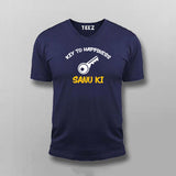 Key To Happiness Sanu Ki Hindi T-shirt For Men