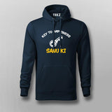 Key To Happiness Sanu Ki Hindi Hoodies For Men