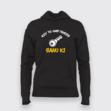 Key To Happiness Sanu Ki Hindi Hoodie For Women Online India