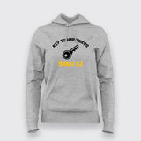 Key To Happiness Sanu Ki Hindi T-Shirt For Women