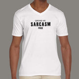 Certified 100% Sarcasm Free V Neck T-shirt For Men online india