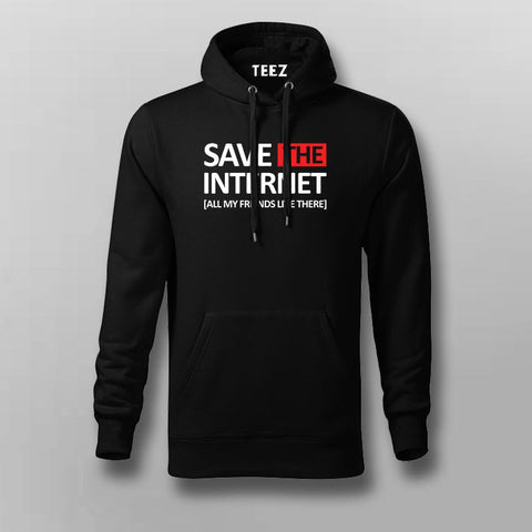 SAVE THE INTERNET Hoodies For Men