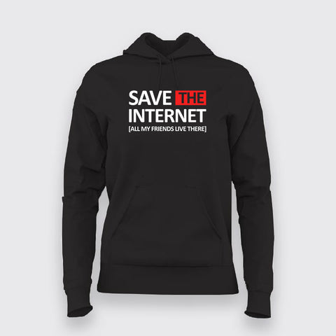 SAVE THE INTERNET Hoodies For Women Online India