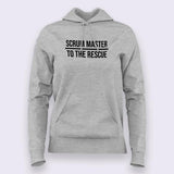Scrum-Master-To-The-Rescue-Hoodie For Women