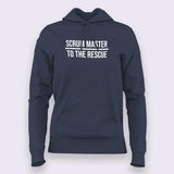 Scrum-Master-To-The-Rescue-Hoodie For Women