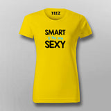 SMART IS THE NEW SEXY Funny T-Shirt For Women Online India
