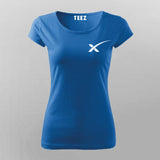Spacex Chest Logo T-Shirt For Women