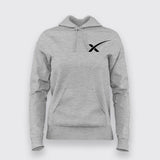 Spacex Chest Logo T-Shirt For Women
