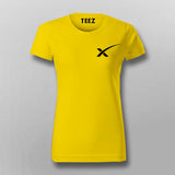 Spacex Chest Logo T-Shirt For Women Online India