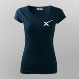 Spacex Chest Logo T-Shirt For Women