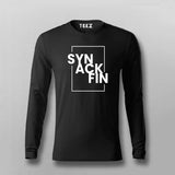SYNACKFIN Logo Full Sleeve T-shirt For Men Online India 