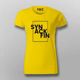 SYNACKFIN Logo T-Shirt For Women Online Teez 