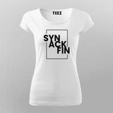 SYNACKFIN Logo T-Shirt For Women