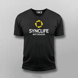 SYNCLIFE Not Devices Programmers T-shirt V-neck For Men Online India